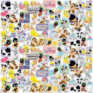 Looney Tunes Cute & Cuddly Collection 100 Vinyl Stickers Waterproof Die-Cut Looney Tunes Cute & Cuddly Collection 100 Vinyl Stickers Waterproof Die-Cut