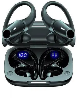 for Sony Xperia Pro-I Wireless Earbuds Headphones with Charging Case & Dual Power Display Over-Ear Waterproof Earphones with Earhook Headset with Mic for Sport Running Workout Black for Sony Xperia Pro-I Wireless Earbuds Headphones with Charging Case & Dual Power Display Over-Ear Waterproof Earphones with Earhook Headset with Mic for Sport Running Workout Black