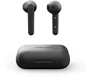 Stockholm True Wireless Earbuds 14H Playtime Bluetooth 5.0 with Charging Case, Touch Controls & Dual Mic Earphones Compatible with Android and iOS - Black Stockholm True Wireless Earbuds 14H Playtime Bluetooth 5.0 with Charging Case, Touch Controls & Dual Mic Earphones Compatible with Android and iOS - Black