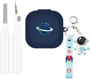 Cute Case Compatible with Sony LinkBuds Clip with Keychain and Cleaning Kit | Soft Silicone Cartoon Astronaut Drop-Proof Scratch-Proof Shock-Proof Full Protective Cover for Women Men for LinkBuds Clip Cute Case Compatible with Sony LinkBuds Clip with Keychain and Cleaning Kit | Soft Silicone Cartoon Astronaut Drop-Proof Scratch-Proof Shock-Proof Full Protective Cover for Women Men for LinkBuds Clip
