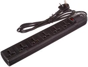 WPS-B-UK 220 Volt - 240 Volt Universal Power Strip Surge Protector with 6 Universal Outlets 13A Max 3250W with UK Plug (UK Plug), Black WPS-B-UK 220 Volt - 240 Volt Universal Power Strip Surge Protector with 6 Universal Outlets 13A Max 3250W with UK Plug (UK Plug), Black
