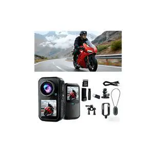 4K Mini Dual Screen Sports Camera,Thumb Action Camera,Wearable on Chest for POV Shooting with EIS Stabilization,WiFi App Remote Control 130°Wide for Running Cycling Swimming Hiking Adventures (32GB) 4K Mini Dual Screen Sports Camera,Thumb Action Camera,Wearable on Chest for POV Shooting with EIS Stabilization,WiFi App Remote Control 130°Wide for Running Cycling Swimming Hiking Adventures (32GB)