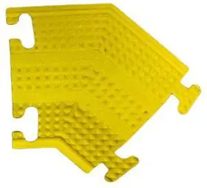 Drop Over Floor Cord Cover 45 Degree Right Turn 1 Channel Cable or Wire Protector Rubber Ramp Turn for Indoor and Outdoor Use Yellow Drop Over Floor Cord Cover 45 Degree Right Turn 1 Channel Cable or Wire Protector Rubber Ramp Turn for Indoor and Outdoor Use Yellow