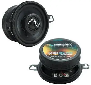 3-1/2 Inch Car Speakers - Carbon 3.5" 110W Replacement Pair | clear sound upgrade for small dash openings, easy drop in fit for trucks and classic vehicles, crisp highs and clean mids 3-1/2 Inch Car Speakers - Carbon 3.5" 110W Replacement Pair | clear sound upgrade for small dash openings, easy drop in fit for trucks and classic vehicles, crisp highs and clean mids