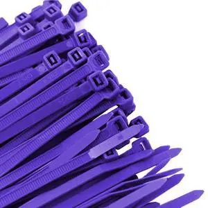 Pro Tie Standard Duty, Self-Locking Nylon Cable Wire Ties for Indoor and Outdoor Use | 11.8-Inch, 50 lbs. Tensile Strength, Purple Nylon, 100-Pack (PN: PR11SD100) Pro Tie Standard Duty, Self-Locking Nylon Cable Wire Ties for Indoor and Outdoor Use | 11.8-Inch, 50 lbs. Tensile Strength, Purple Nylon, 100-Pack (PN: PR11SD100)