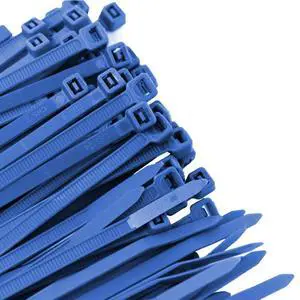 Pro Tie Standard Duty, Self-Locking Nylon Cable Wire Ties for Indoor and Outdoor Use |11.8-Inch, 50 lbs. Tensile Strength, Blue Nylon, 100-Pack (PN: BL11SD100) Pro Tie Standard Duty, Self-Locking Nylon Cable Wire Ties for Indoor and Outdoor Use |11.8-Inch, 50 lbs. Tensile Strength, Blue Nylon, 100-Pack (PN: BL11SD100)