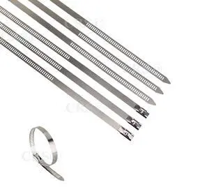 JC Performace Products USA (10 Pack) 310 Stainless Steel Cable Ties Positive Locking Ladder Hose Clamps JC Performace Products USA (10 Pack) 310 Stainless Steel Cable Ties Positive Locking Ladder Hose Clamps