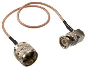 CablesOnline, 1.5-feet BNC Right-Angle Male to UHF PL259 Male RG316 Coaxial 50-Ohm Low Loss RF Cable, RF-UB201H CablesOnline, 1.5-feet BNC Right-Angle Male to UHF PL259 Male RG316 Coaxial 50-Ohm Low Loss RF Cable, RF-UB201H