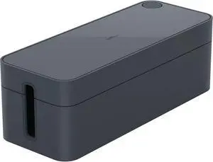 Cavoline Cable Management Box L - Safely Store Power Blocks and Cables - USB Cable Outlet for Charging Devices - Made of Flame Retardant Plastic - Large Box in Graphite Cavoline Cable Management Box L - Safely Store Power Blocks and Cables - USB Cable Outlet for Charging Devices - Made of Flame Retardant Plastic - Large Box in Graphite