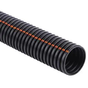 UV Resistant Flame Retardant Nylon Split Wire Loom Tubing 3/8 Inch 10 Ft Long Black with Orange Stripes Sunlight Protected Cable Protection Flexible Conduit for Automotive Use UV Resistant Flame Retardant Nylon Split Wire Loom Tubing 3/8 Inch 10 Ft Long Black with Orange Stripes Sunlight Protected Cable Protection Flexible Conduit for Automotive Use