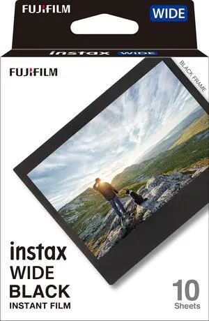 Instax Wide Black Film - 10 Exposures | 10 Exposures Instax Wide Black Film - 10 Exposures | 10 Exposures