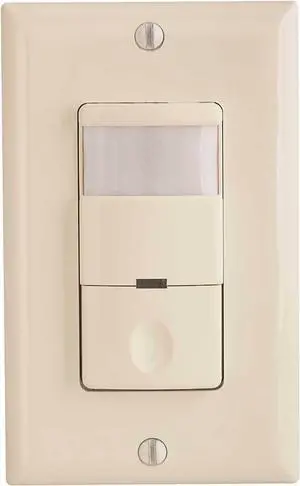 106786 Motion Sensor 120V 800W Lights Off & Occ & Vacant Slide Ivory 106786 Motion Sensor 120V 800W Lights Off & Occ & Vacant Slide Ivory
