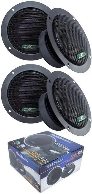 P Acoustik 4X Sealed Back 4" 1200W Mid Range Car Audio Speaker XPS-104 P Acoustik 4X Sealed Back 4" 1200W Mid Range Car Audio Speaker XPS-104