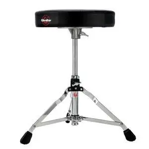 Drum Seat Throne, 13 Round Vinyl Seat, Adjustable Height, Cushioned Top with Memory Lock, Single-Braced Collapsible Tripod for Portability (5608) Drum Seat Throne, 13 Round Vinyl Seat, Adjustable Height, Cushioned Top with Memory Lock, Single-Braced Collapsible Tripod for Portability (5608)