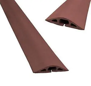 D-22 Rubber Duct Cord Cover 1x5/8 Inch Channel Flexible Wire Protector - 5 Feet (Brown) D-22 Rubber Duct Cord Cover 1x5/8 Inch Channel Flexible Wire Protector - 5 Feet (Brown)