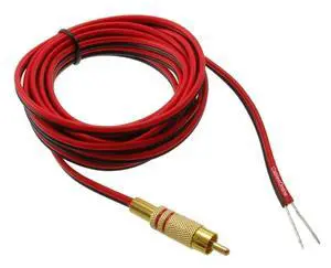 CablesOnline, 10ft 18 AWG Speaker Wire Single Cable with RCA Male Plug, AV-SK110 CablesOnline, 10ft 18 AWG Speaker Wire Single Cable with RCA Male Plug, AV-SK110