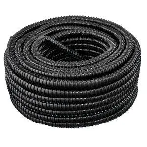 (1" Dia x 100 ft, Black) Flexible Corrugated PVC Split Tubing and Convoluted Wire Loom (1" Dia x 100 ft, Black) Flexible Corrugated PVC Split Tubing and Convoluted Wire Loom