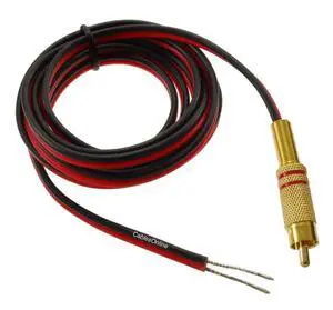CablesOnline, 6ft 18 AWG Speaker Wire Single Cable with RCA Male Plug, AV-SK106 CablesOnline, 6ft 18 AWG Speaker Wire Single Cable with RCA Male Plug, AV-SK106