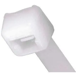 Cable Tie, 7-1/2 in L, 1-3/4 in Max Bundle Dia., Natural, Nylon 6/6, 50 lb Strength, 1000 PK - 1 Each Cable Tie, 7-1/2 in L, 1-3/4 in Max Bundle Dia., Natural, Nylon 6/6, 50 lb Strength, 1000 PK - 1 Each