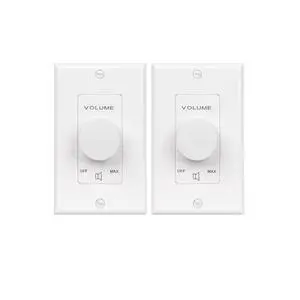 VC100W 100W Plate Mounted 70V Commercial Volume Control - White (2-Pack) VC100W 100W Plate Mounted 70V Commercial Volume Control - White (2-Pack)