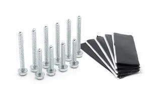 Roof Pitch Pad Kit - Antenna Mounting Sealant Kit | With 10 Grade-5 Steel Lag Bolts and 5 Mastic Tar Pads for Antennas, TV Mounts, Tripods, and Dish Installation Roof Pitch Pad Kit - Antenna Mounting Sealant Kit | With 10 Grade-5 Steel Lag Bolts and 5 Mastic Tar Pads for Antennas, TV Mounts, Tripods, and Dish Installation