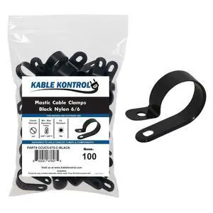 Nylon Cable Clamps RType 3/4 Diameter 100 Pcs - Nylon 6-6 Screw Mount Wire Clamps Cord Clips Mounting Fastener Clip Cord Clamps for Industrial & Automotive Use Black Nylon Cable Clamps RType 3/4 Diameter 100 Pcs - Nylon 6-6 Screw Mount Wire Clamps Cord Clips Mounting Fastener Clip Cord Clamps for Industrial & Automotive Use Black