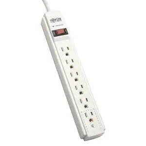 Outlet Strip, Surge, 6 5-15R, 5-15P, 6 ft., Light Gray TLP606-1 Each Outlet Strip, Surge, 6 5-15R, 5-15P, 6 ft., Light Gray TLP606-1 Each