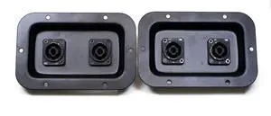 (2) Two Genuine Neutrik NL4MPXX Dual SpeakON Jack Plates for Speakers (2) Two Genuine Neutrik NL4MPXX Dual SpeakON Jack Plates for Speakers