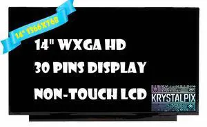Replacement LCD for HP 14-DQ0040NR 14" LED LCD Screen HD WXGA Display New 30 Pin 1366x768 Panel Non-Touch By Replacement LCD for HP 14-DQ0040NR 14" LED LCD Screen HD WXGA Display New 30 Pin 1366x768 Panel Non-Touch By