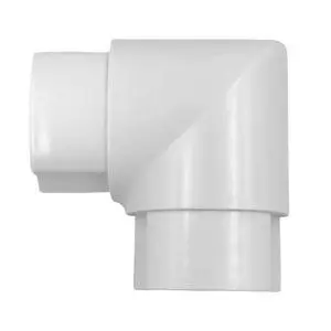 Flat Elbow Joint for Half Round Cord Hider, Outdoor Cable Cover Cable Raceway with Adhesive Back 1.2in W x 0.50in H Flat Elbow Joint for Half Round Cord Hider, Outdoor Cable Cover Cable Raceway with Adhesive Back 1.2in W x 0.50in H