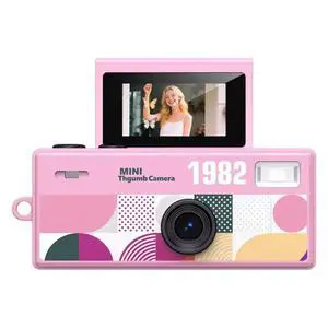 Mini Keychain Digital Camera with Flip Display and Built-in Flash (Pink) Mini Keychain Digital Camera with Flip Display and Built-in Flash (Pink)
