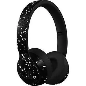 Decal Audio Skin Compatible with Beats Solo Pro - Black Speckle Design Decal Audio Skin Compatible with Beats Solo Pro - Black Speckle Design