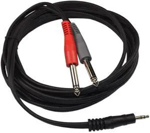 10 ft Balanced 1/8 Inch (3.5mm) TRS to Unbalanced Dual 1/4 Inch (6.35mm) TS Cable for Speakers, CD Players, MP3 Players, Walkmans and M-Audio Studiophile Series BX5a Speakers 10 ft Balanced 1/8 Inch (3.5mm) TRS to Unbalanced Dual 1/4 Inch (6.35mm) TS Cable for Speakers, CD Players, MP3 Players, Walkmans and M-Audio Studiophile Series BX5a Speakers