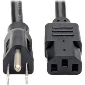Desktop Computer Power Cord, Right-Angle 5-15P to C13 - Heavy Duty, 15A, 125V, 14 AWG, 6 ft, Black (P007-006-15D) Desktop Computer Power Cord, Right-Angle 5-15P to C13 - Heavy Duty, 15A, 125V, 14 AWG, 6 ft, Black (P007-006-15D)
