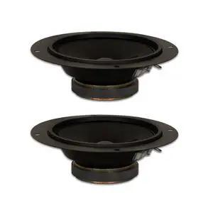 2 GM-35 Black 5.25" Cone Midranges 80 Watt each 8ohm Replacement Mids 2 GM-35 Black 5.25" Cone Midranges 80 Watt each 8ohm Replacement Mids
