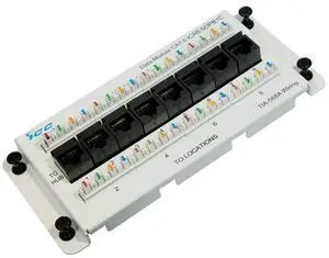 CAT6 Ethernet Data Module, 8 Ports, UL Listed & PoE++ Rated, High-Performance Network Interface, Quick Push-Pin Mount, Fits 9" 14", and 28" Structured Wiring Enclosures, Premier Series CAT6 Ethernet Data Module, 8 Ports, UL Listed & PoE++ Rated, High-Performance Network Interface, Quick Push-Pin Mount, Fits 9" 14", and 28" Structured Wiring Enclosures, Premier Series