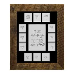 School Years Reclaimed Wood Picture Frame with Mat - 11x14 Wooden Framed Photo Collage Mat Kindergarten to 12th Grade High School Graduation (13 Photos, K-12th, Black Mat) School Years Reclaimed Wood Picture Frame with Mat - 11x14 Wooden Framed Photo Collage Mat Kindergarten to 12th Grade High School Graduation (13 Photos, K-12th, Black Mat)