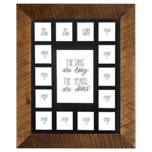 School Years Reclaimed Wood Picture Frame with Mat - 11x14 Wooden Framed - 2 Pre-School & Kindergarten to 12th Grade High School Graduation (15 Photos, 2PreK - 12th, Black Mat) School Years Reclaimed Wood Picture Frame with Mat - 11x14 Wooden Framed - 2 Pre-School & Kindergarten to 12th Grade High School Graduation (15 Photos, 2PreK - 12th, Black Mat)
