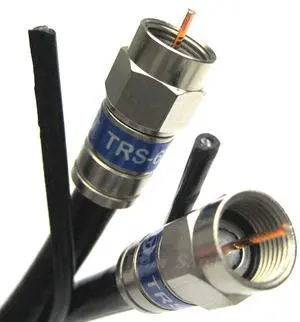 150ft Aerial COAXIAL RG6 Messenger Cable w/Ground Strap UL ETL CM CATV Satellite Audio Video Cable w/Anti CORROSSIVE Weather Seal Brass Connectors Assembled in USA 150ft Aerial COAXIAL RG6 Messenger Cable w/Ground Strap UL ETL CM CATV Satellite Audio Video Cable w/Anti CORROSSIVE Weather Seal Brass Connectors Assembled in USA