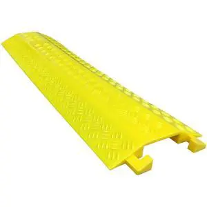 EZ Runner PVC Drop Over Cable Ramp Cable Protector - Single Channel - Yellow EZ Runner PVC Drop Over Cable Ramp Cable Protector - Single Channel - Yellow