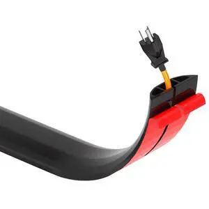Silicone Floor Cord Cover - 5 Ft Flexible Cord Protector, Self Adhesive, for Concealing Extension Cable, Protecting Wires, Prevents Trips 2.5in W X 0.5in H - 5 Pcs - Black Silicone Floor Cord Cover - 5 Ft Flexible Cord Protector, Self Adhesive, for Concealing Extension Cable, Protecting Wires, Prevents Trips 2.5in W X 0.5in H - 5 Pcs - Black
