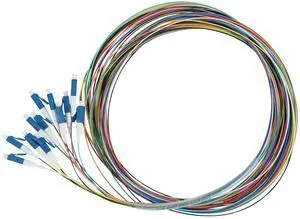 12 Fiber LC UPC OS2 Singlemode Fiber Optic Pigtail, 2m (6.56ft), 9/125µm Corning SMF-28 Ultra G.657.A1, 0.9mm LSZH, 12 Colors 12 Fiber LC UPC OS2 Singlemode Fiber Optic Pigtail, 2m (6.56ft), 9/125µm Corning SMF-28 Ultra G.657.A1, 0.9mm LSZH, 12 Colors