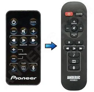 RRSB23 Remote Control | Replaces: Pioneer 47466.112.SPSB23, 474-SPSB03-1-RH - Compatible With: SPSB03, SPSB23, SPSB23W RRSB23 Remote Control | Replaces: Pioneer 47466.112.SPSB23, 474-SPSB03-1-RH - Compatible With: SPSB03, SPSB23, SPSB23W