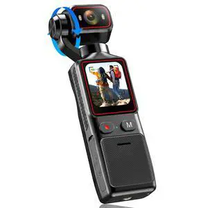 Vlogging Camera with 180° Rotating Lens, Pocket Body Camera with Audio & Video Recording, Handheld POV Cameras for Travel, Daily Life Vlogging Camera with 180° Rotating Lens, Pocket Body Camera with Audio & Video Recording, Handheld POV Cameras for Travel, Daily Life