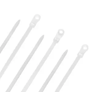 15 Inch Nylon White Mount Head Cable Tie,120 Lbs Tensile, 100-Pack 15 Inch Nylon White Mount Head Cable Tie,120 Lbs Tensile, 100-Pack