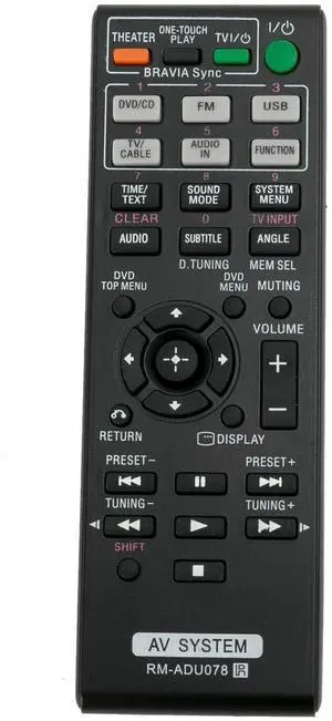 New RM-ADU078 Remote for Sony Home Theater AV System DAV-TZ710 HBD-DZ170 HBD-DZ171 HBD-DZ175 New RM-ADU078 Remote for Sony Home Theater AV System DAV-TZ710 HBD-DZ170 HBD-DZ171 HBD-DZ175