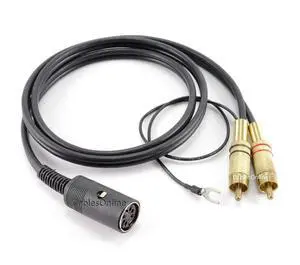 CablesOnline 3ft 7-Pin Din Female to 2-RCA Male Professional Premium Audio Cable, Black w/Ground Cable Pin for Bang & Olufsen, Naim, Quad...Stereo Systems (BO-T103K) CablesOnline 3ft 7-Pin Din Female to 2-RCA Male Professional Premium Audio Cable, Black w/Ground Cable Pin for Bang & Olufsen, Naim, Quad...Stereo Systems (BO-T103K)