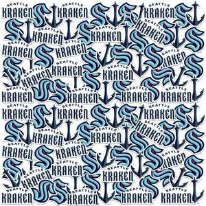 NHL Seattle Kraken Logo 100 Vinyl Stickers Waterproof Die-Cut Decals Laptop NHL Seattle Kraken Logo 100 Vinyl Stickers Waterproof Die-Cut Decals Laptop