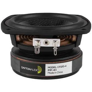 CF120-4 4-1/2" Woven Carbon Fiber Midwoofer 4 Ohms CF120-4 4-1/2" Woven Carbon Fiber Midwoofer 4 Ohms