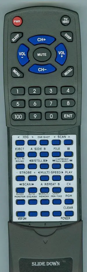 Replacement Remote for Pioneer VXX1244, CU-CLD015, CLD3070 Replacement Remote for Pioneer VXX1244, CU-CLD015, CLD3070